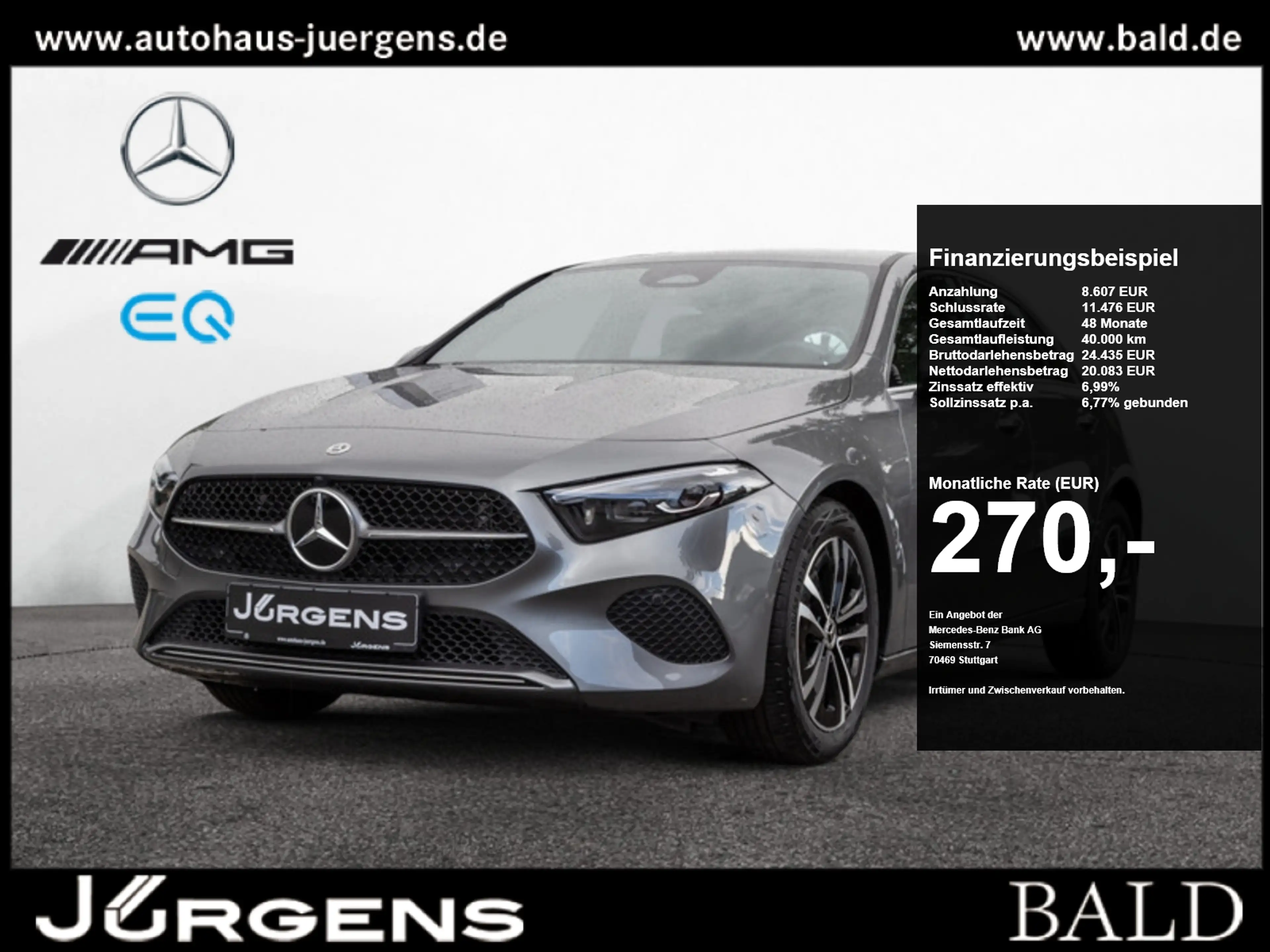 Mercedes-Benz A 200 Progressive/Multibeam/Cam/Winter/SHZ/17'