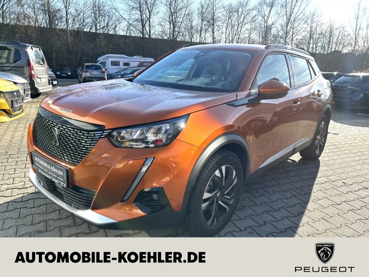 Peugeot 2008 Allure Pack 1.2 PureTech 130 Kamer Klimaa PDC Orange - 1