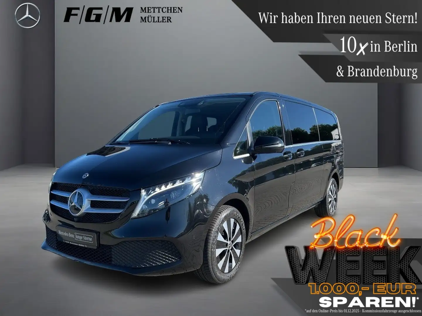 Mercedes-Benz V 250 d Avantgarde Edition Burm|TWA|360|AHK|360 Schwarz - 1