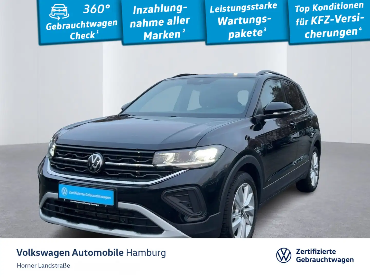 Volkswagen T-Cross Goal 1.0 TSI DSG AHK Navi Sitzheizung Schwarz - 1