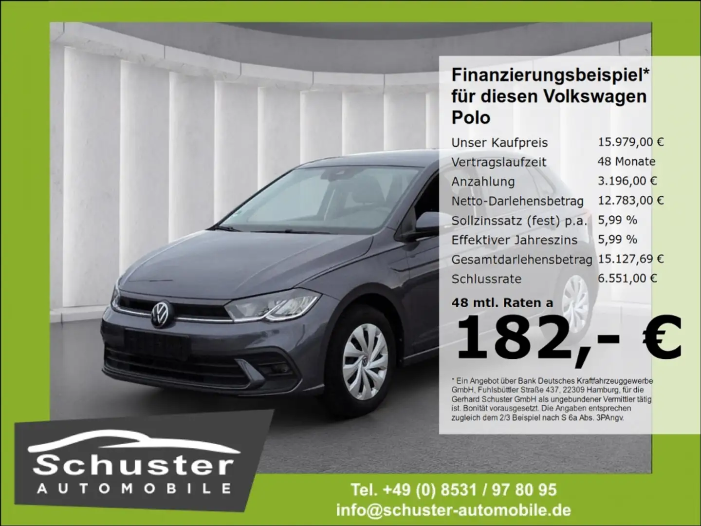 Volkswagen Polo VI FRESH 1.0*LED Tempo SHZ digCockp AppConn Gris - 1