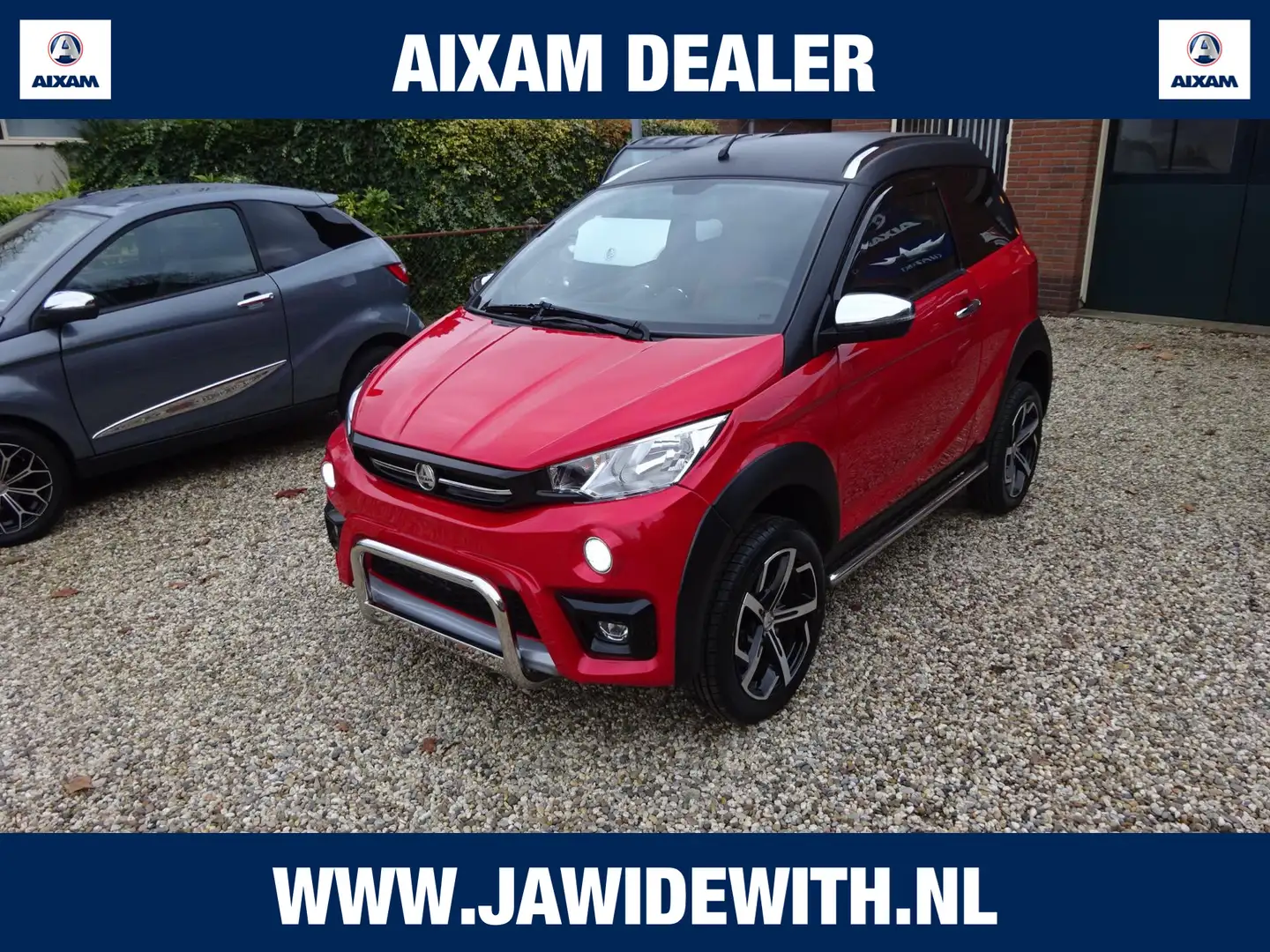 Aixam Crossover Premium HOGE INSTAP, Achteruitrijcamera, Parkeerse Rot - 1