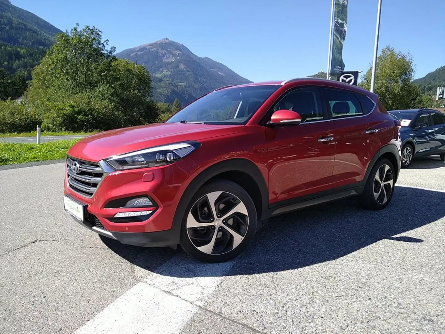 Hyundai TUCSON Style 2,0 CRDi 4WD AUT 19Z SMARTKEY Rot - 2