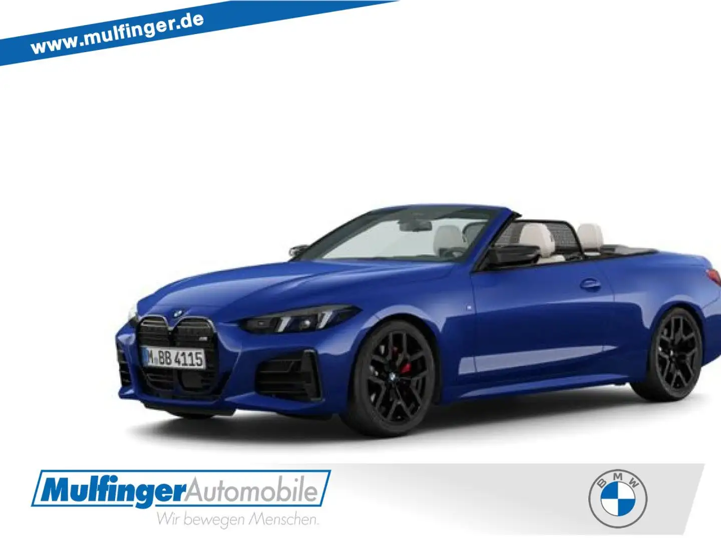 BMW 440 Mi xDr. Cabrio M PRO Carbon HUD ACC H/K P+ 19 Blau - 1