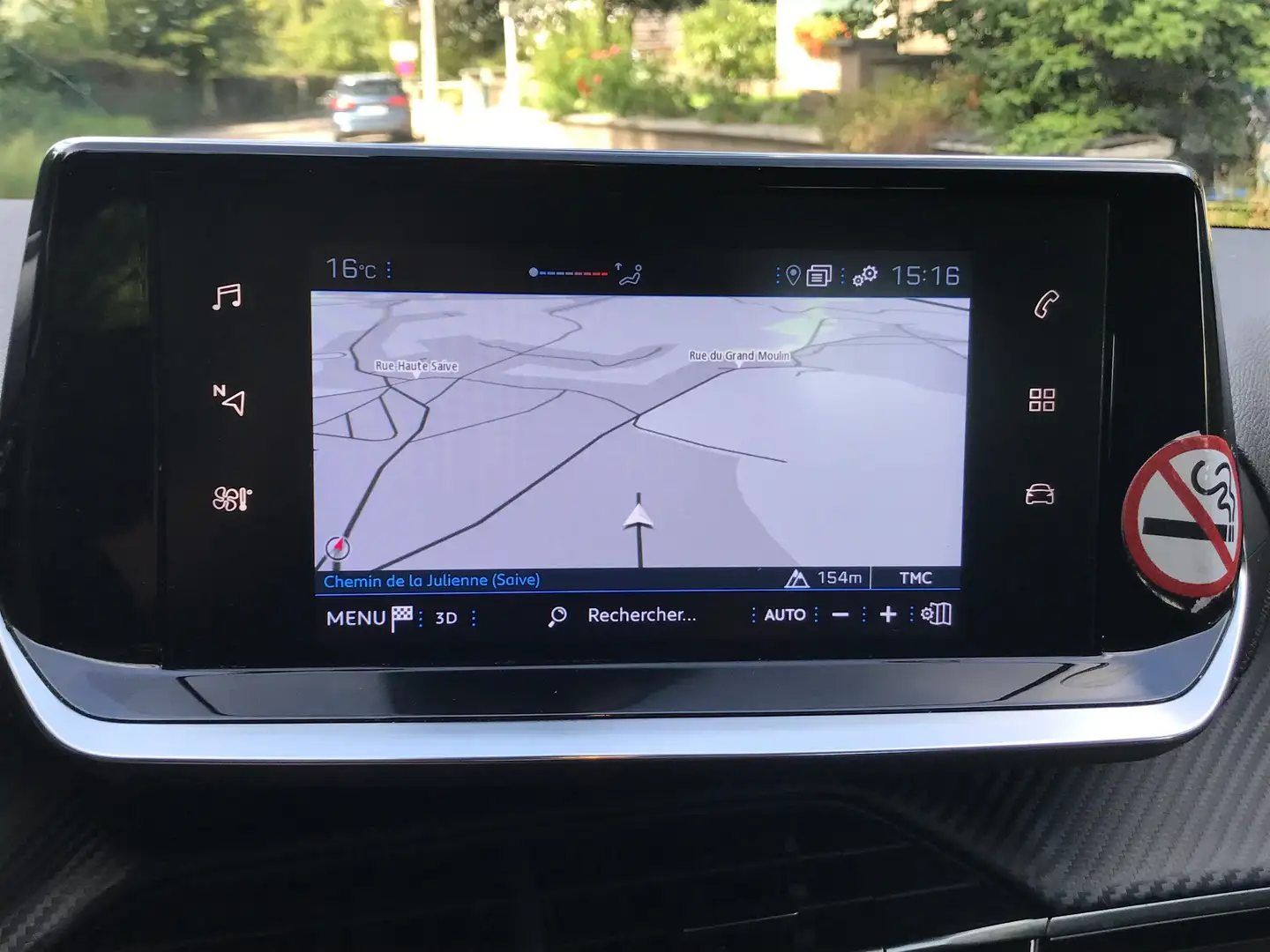 Peugeot 208 1.2i - GPS//Régul/PDC/Multi/Leds/Carplay/JA16' Gris - 2