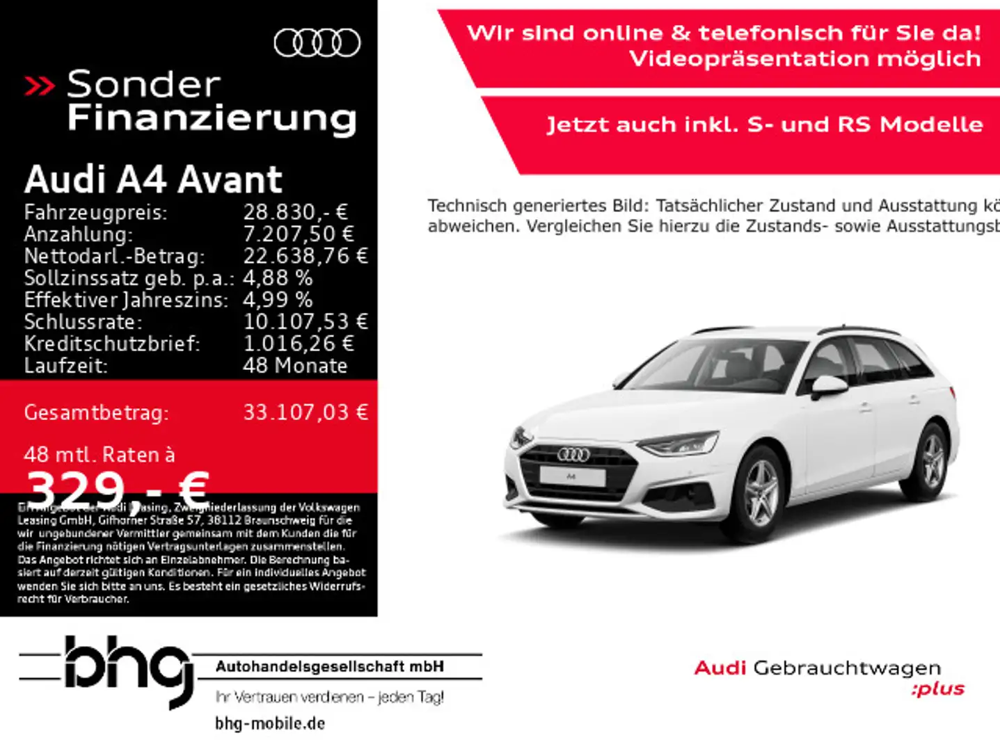 Audi A4 35 TFSI S-tronic Business GRA Navi APS Weiß - 1