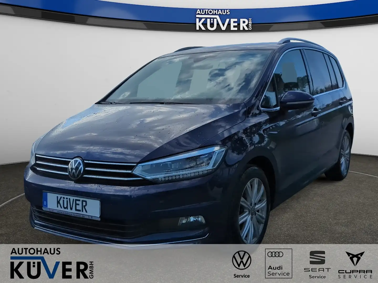 Volkswagen Touran Highline 1,5 TSI DSG Navi+ACC+AHK+Shzg. Blau - 1