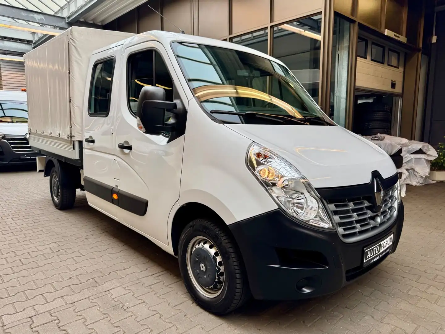Renault Master 2.3 dCi L2 Doka PRITSCHE PLANE KLIMA 7STZ Weiß - 2