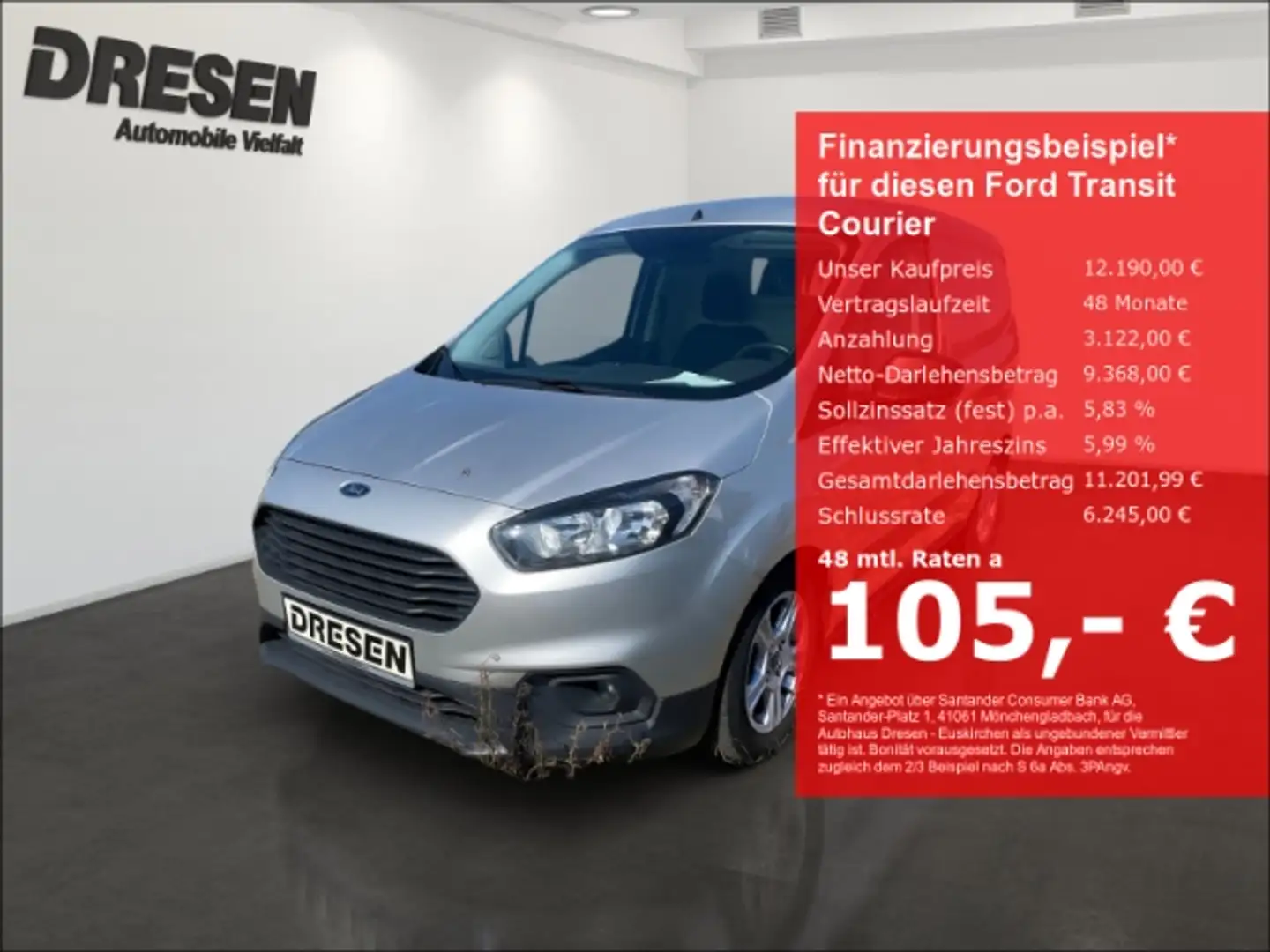 Ford Transit Courier 1.5 TDCi Trend Klima/Sitzheizung/H Argent - 1