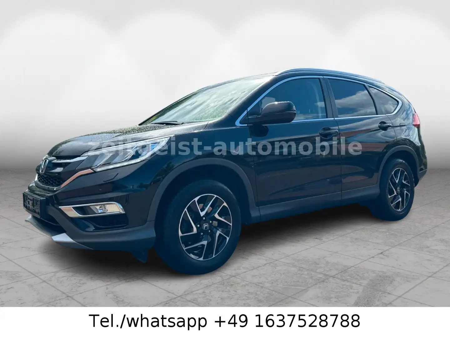 Honda CR-V Elegance 4WD*LEDER*1.HAND*TÜV&SERVICE NEU* Zwart - 2