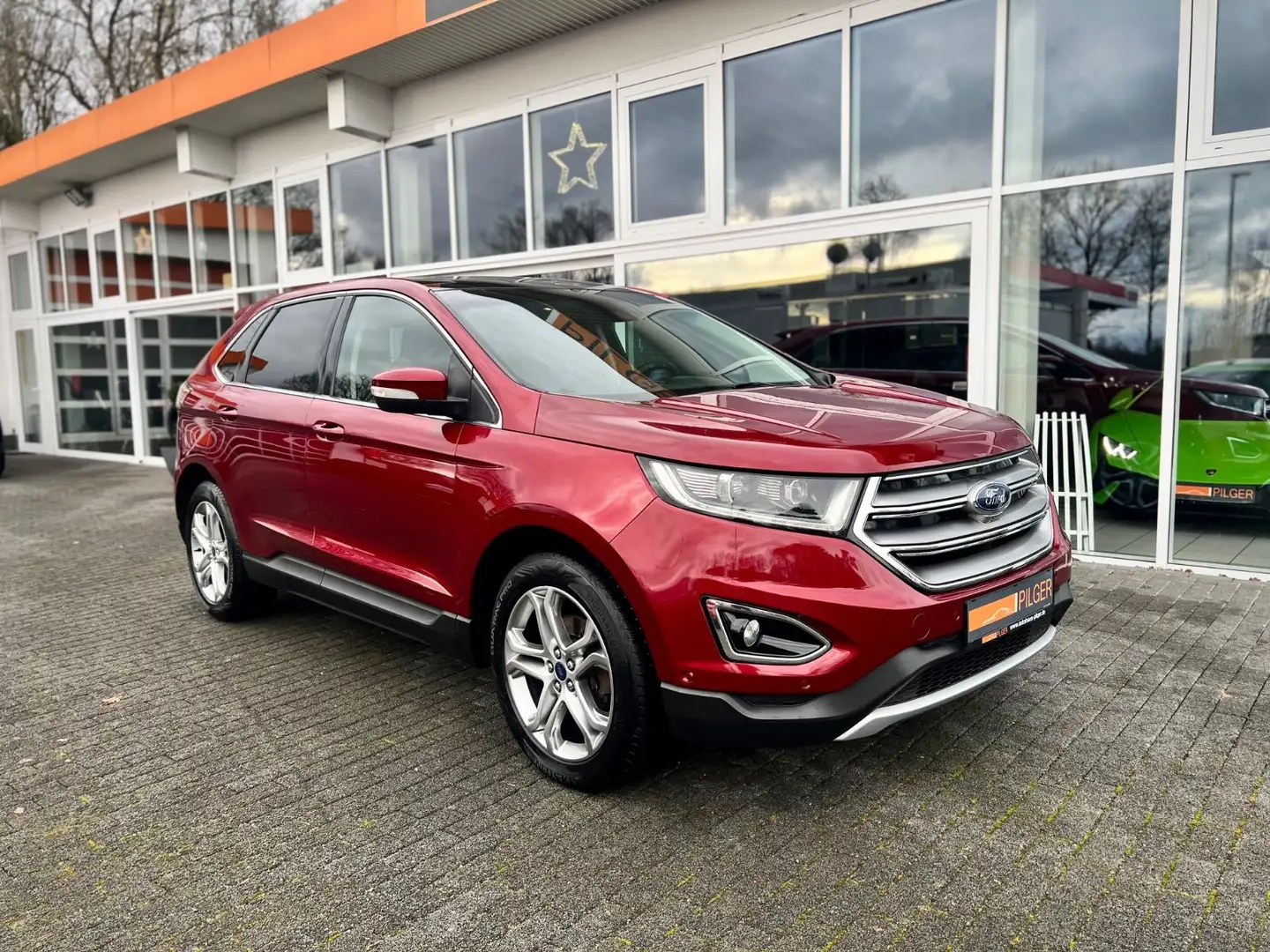 Ford Edge Titanium 4x4 Schiebedach*Leder*Shz*Export Rood - 1