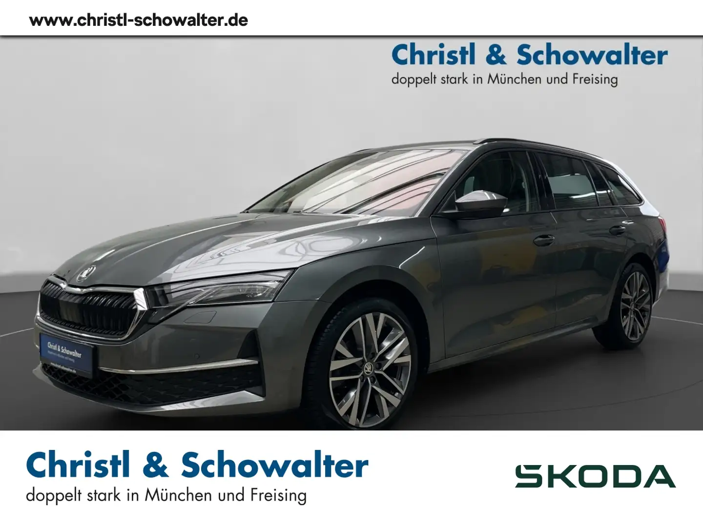 Skoda Octavia Combi 2,0TDI DSG NAVI MATRIX ACC RFK Grijs - 1