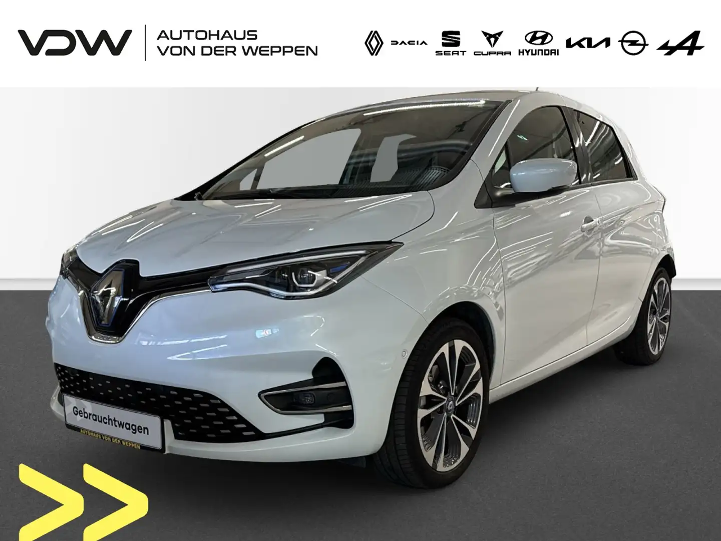 Renault ZOE Intens R135 zzgl. Batteriemiete Klima Navi Weiß - 1