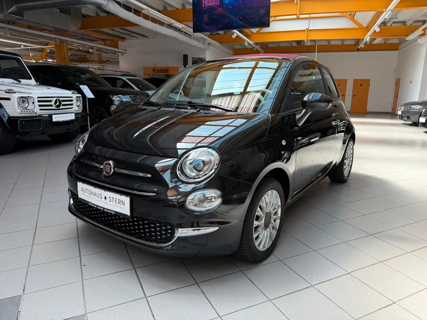 Fiat 500C |Automatik|Klima|Tempomat|AppleCarPlay|MwSt. Schwarz - 2