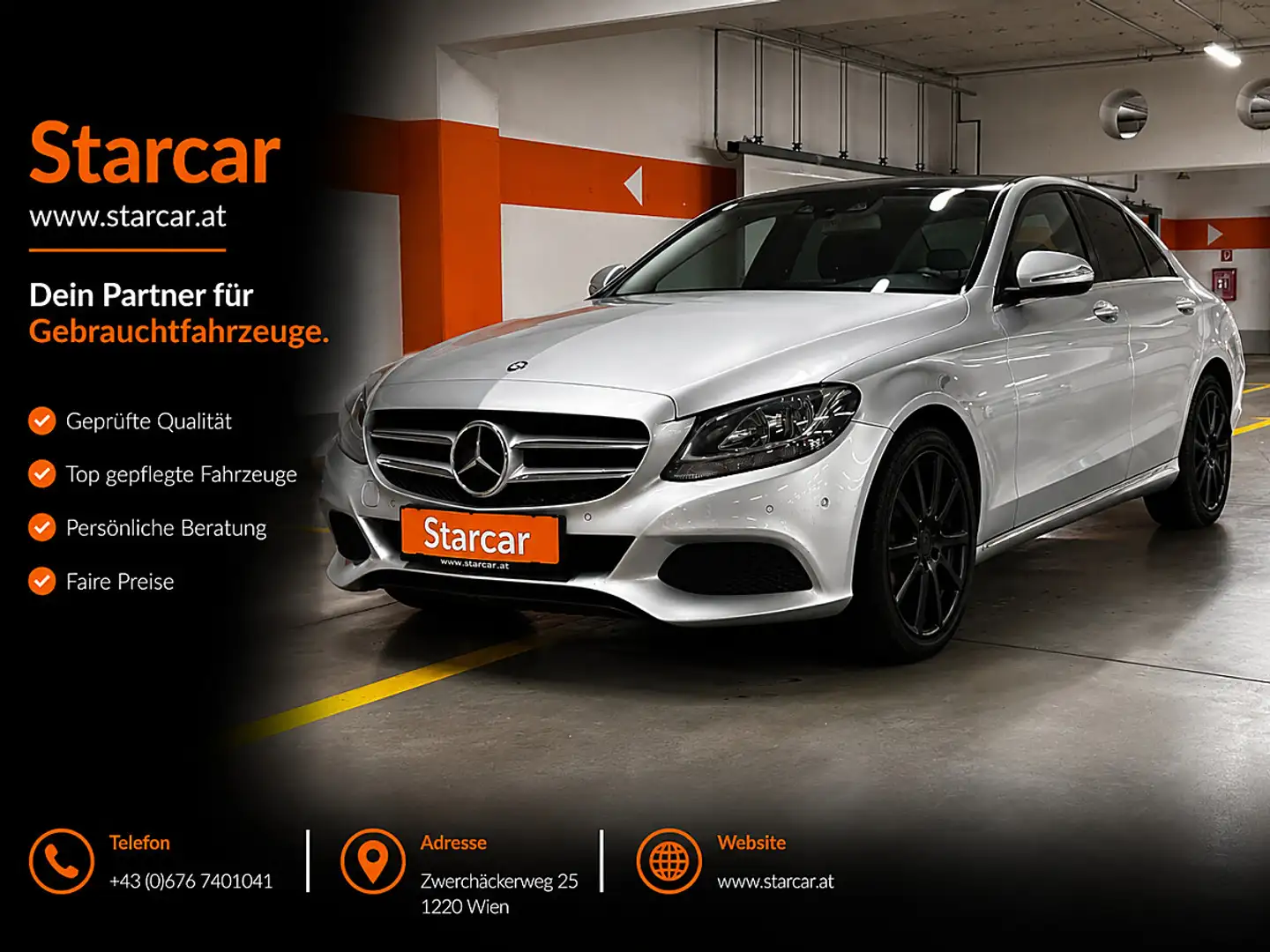 Mercedes-Benz C 180 d Avantgarde Aut. Grau - 1