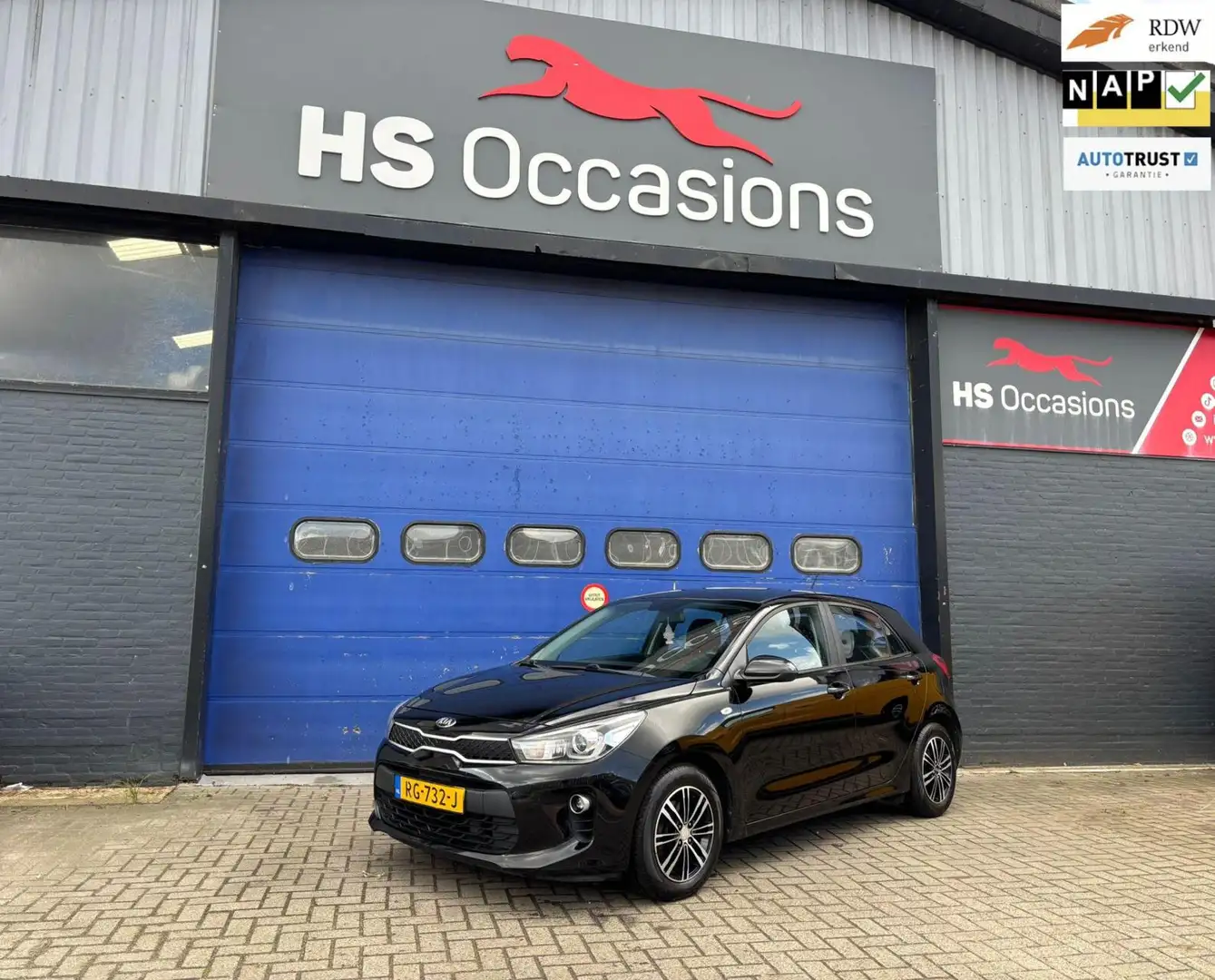 Kia Rio 1.0 TGDI 2018 NAP,Carplay,Airco,dealer onderhoud Zwart - 1
