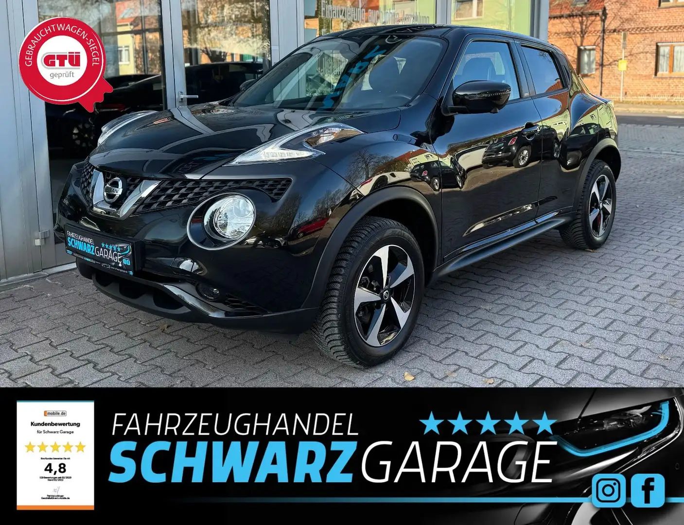 Nissan Juke Bose Edition*NUR26TKM*NAVI*ALLWETTER*ALU* Schwarz - 1