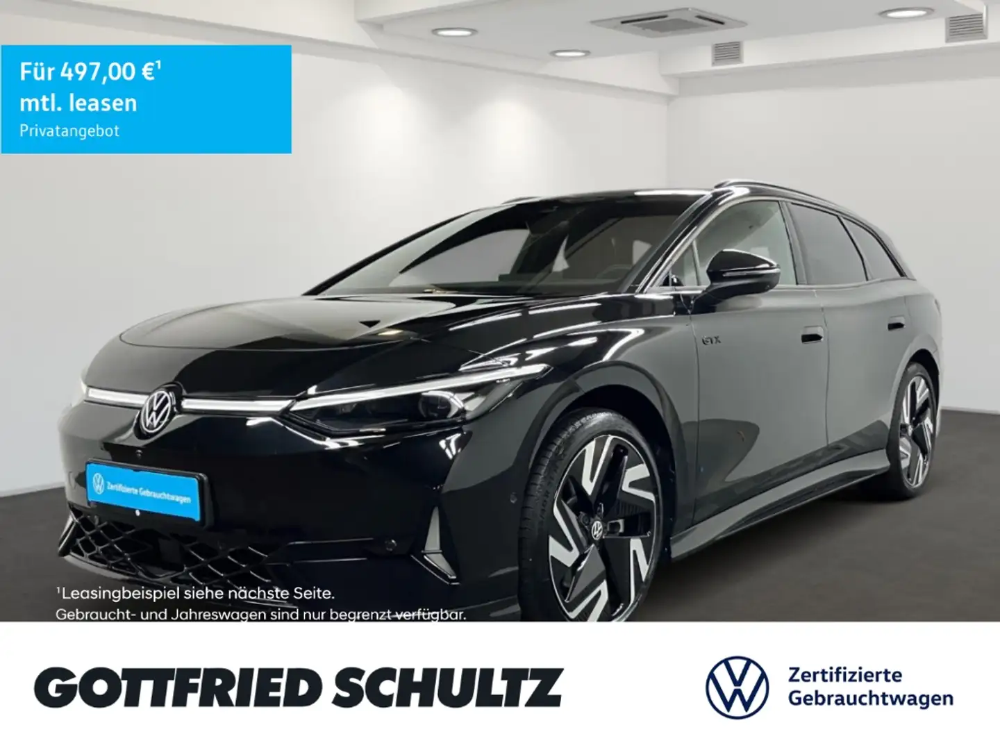 Volkswagen ID.7 Tourer GTX 250 kW 4Motion IQ.Light NAV AHK Schwarz - 1