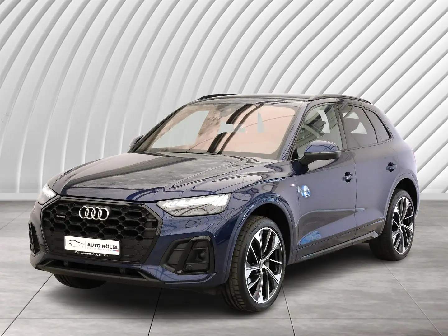Audi Q5 50 TDI quattro S line HUD ACC AHK RFK NAVI Blauw - 1