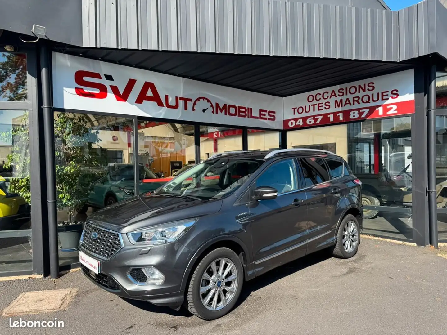 Ford Kuga II 1.5 Flexifuel-E85 150ch Vignale 4x2 Gris - 1