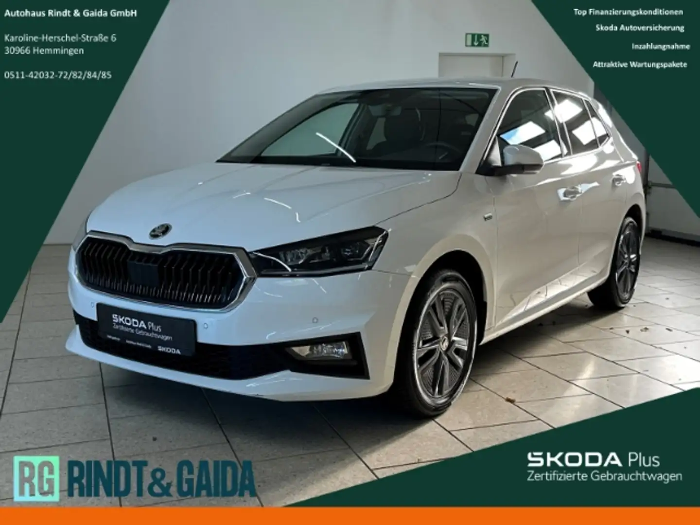 Skoda Fabia Drive 1.0 TSI Kamera SHZ Freisprech LED Blanc - 1