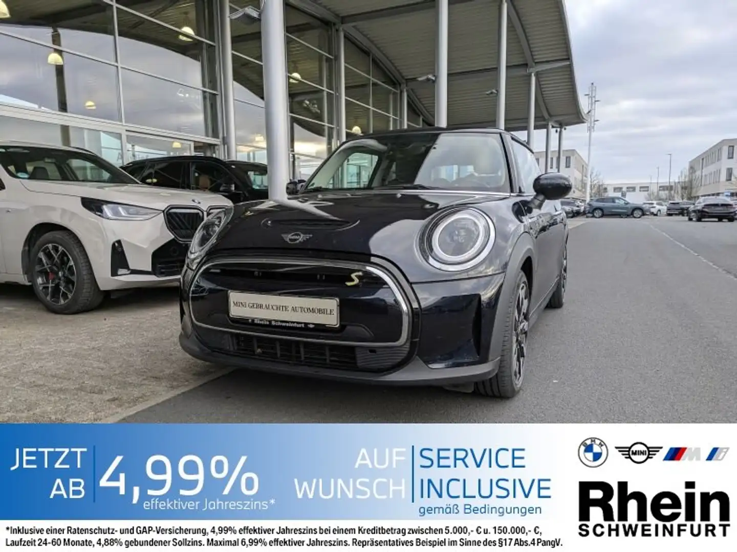 MINI Cooper SE 3-Türer LED. Navi. HeadUp. Glasdach. Schwarz - 1