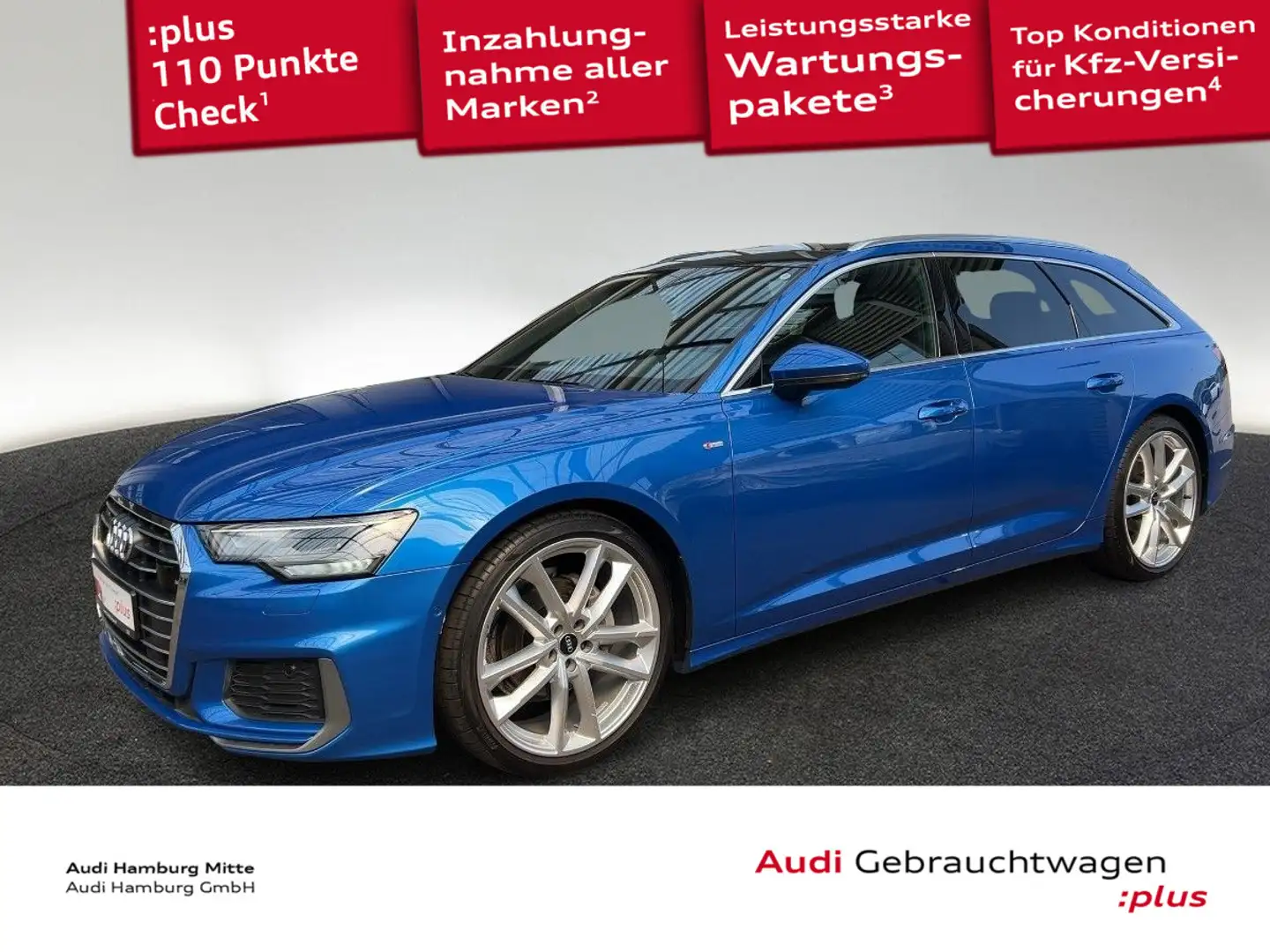 Audi A6 40 TDI sport quattro S tronic AHK Pano Blau - 1