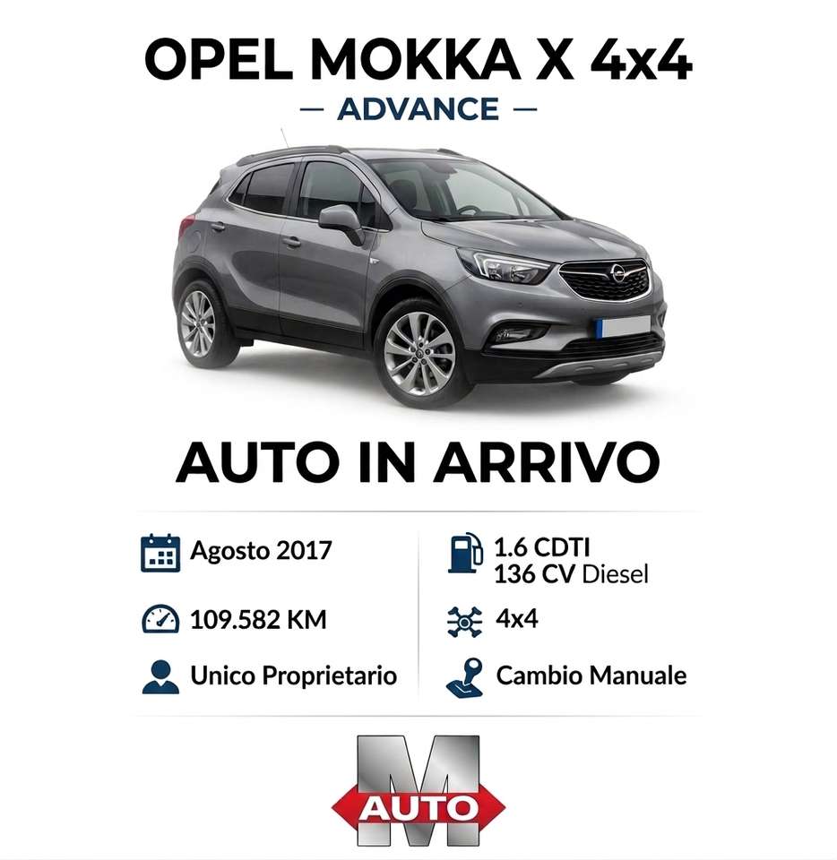 Opel Mokka X Mokka X 1.6 cdti 4x4 Advance s