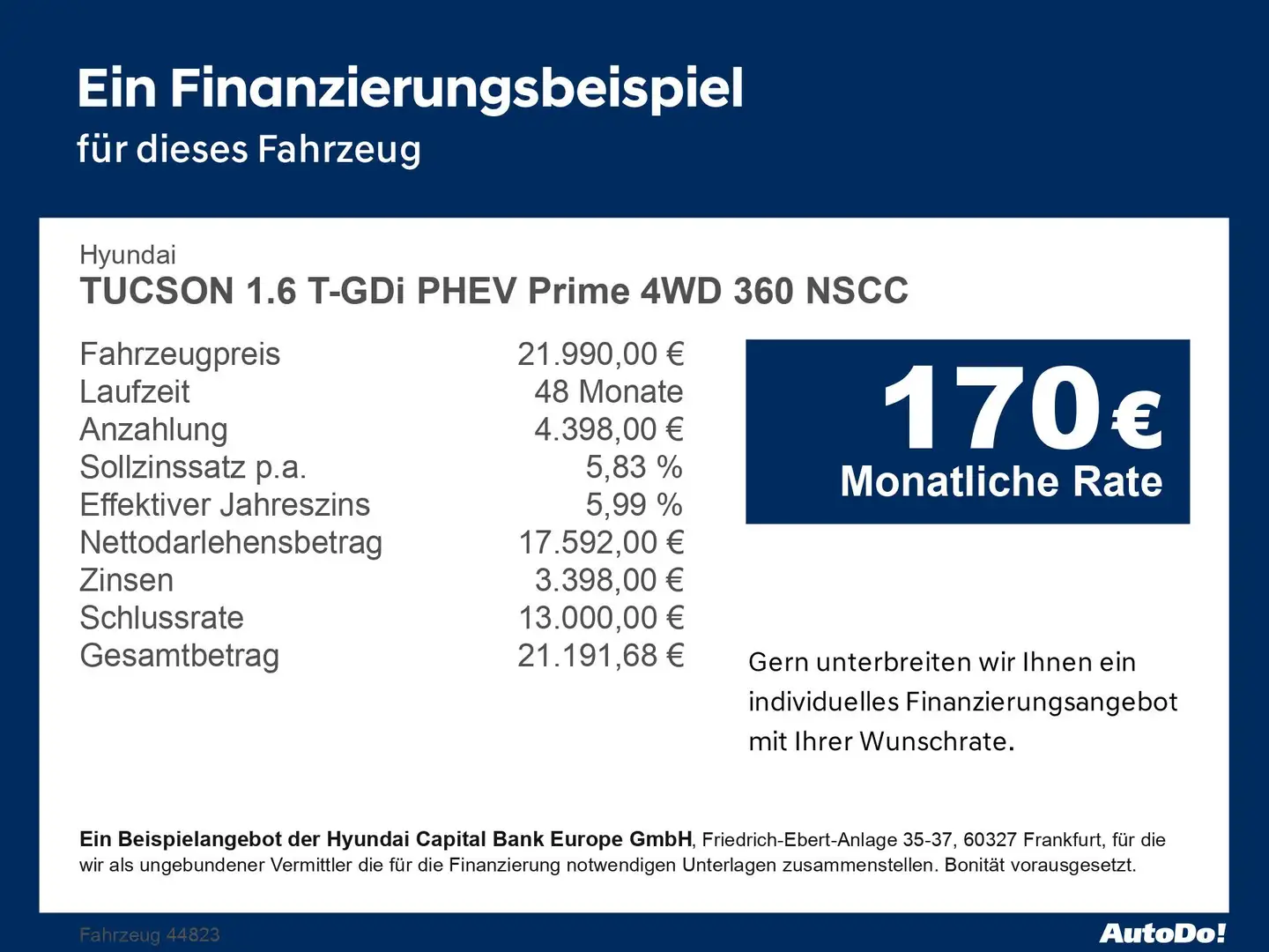 Hyundai TUCSON 1.6 T-GDi PHEV Prime 4WD 360 NSCC Bluetooth Schwarz - 2