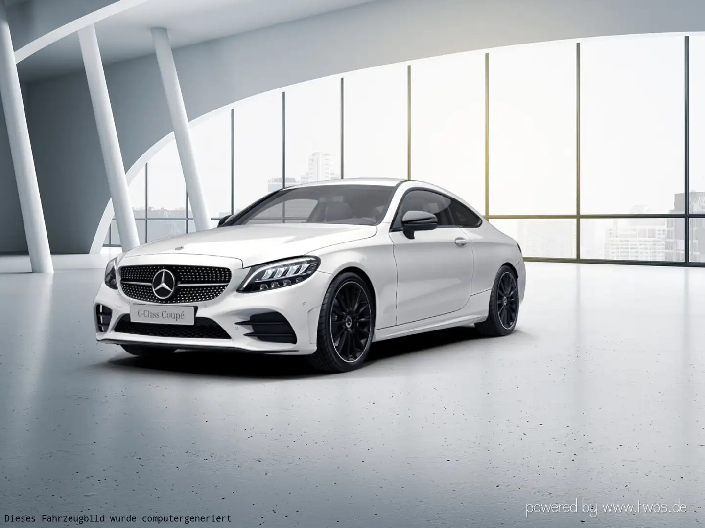Mercedes-Benz C 180 C 180 Coupé AMG RüKam LED Spiegelp Sound Sport Weiß - 2