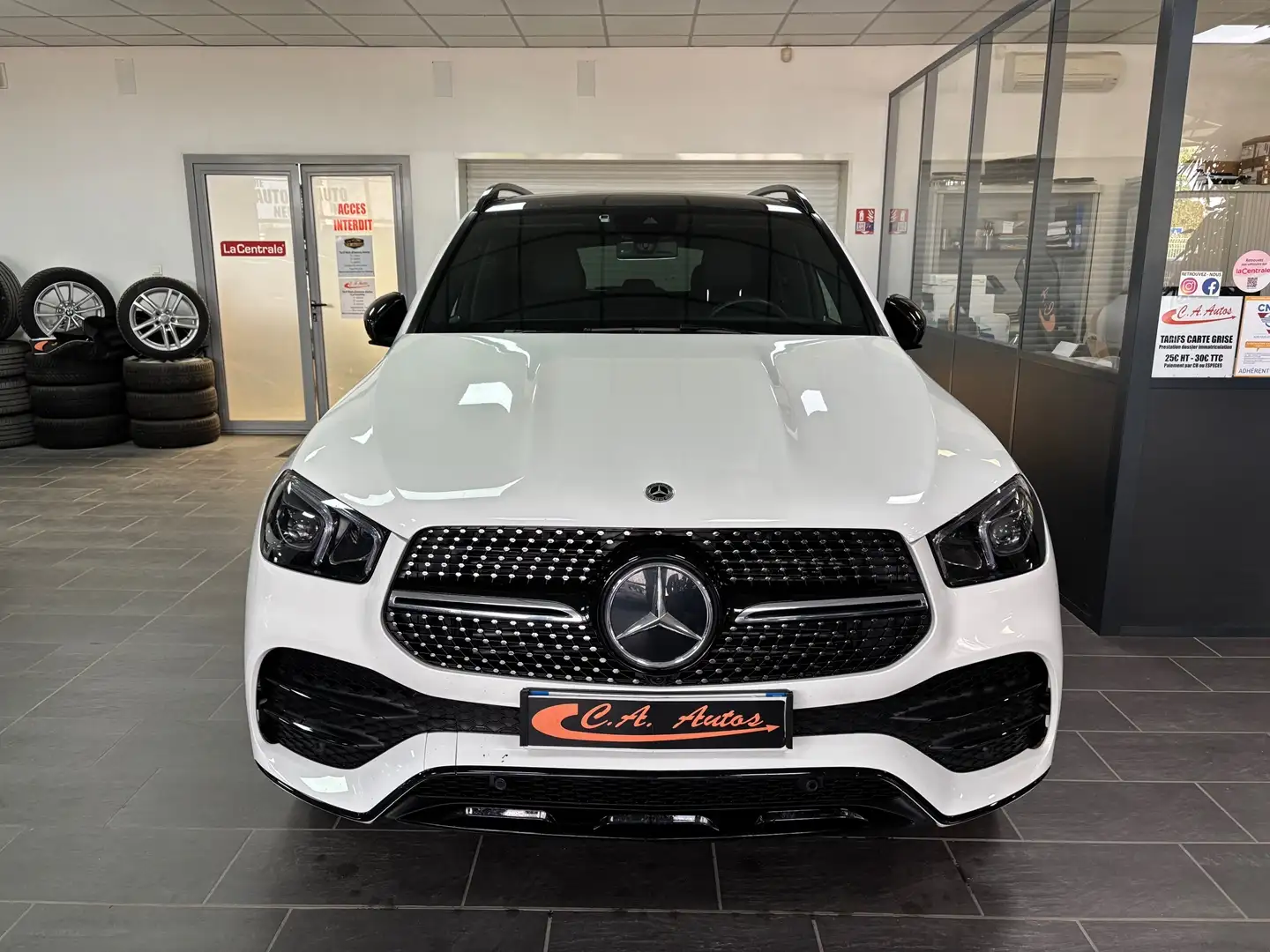 Mercedes-Benz GLE 350 350 DE 194+136CH AMG LINE 4MATIC 9G-TRONIC Blanc - 2