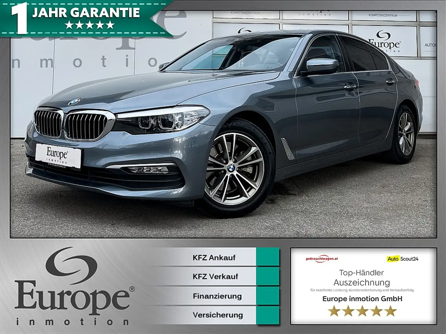 BMW 520 d /LED/Navi/Keyless/Kamera/Leder/Bluetooth/ Grigio - 1