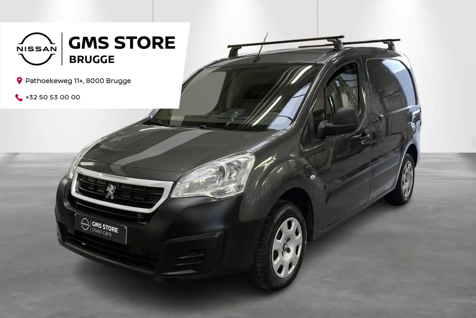 Peugeot Partner 1.6 HDi 120 L1H1 66kW Pro 3 zit Gris - 1