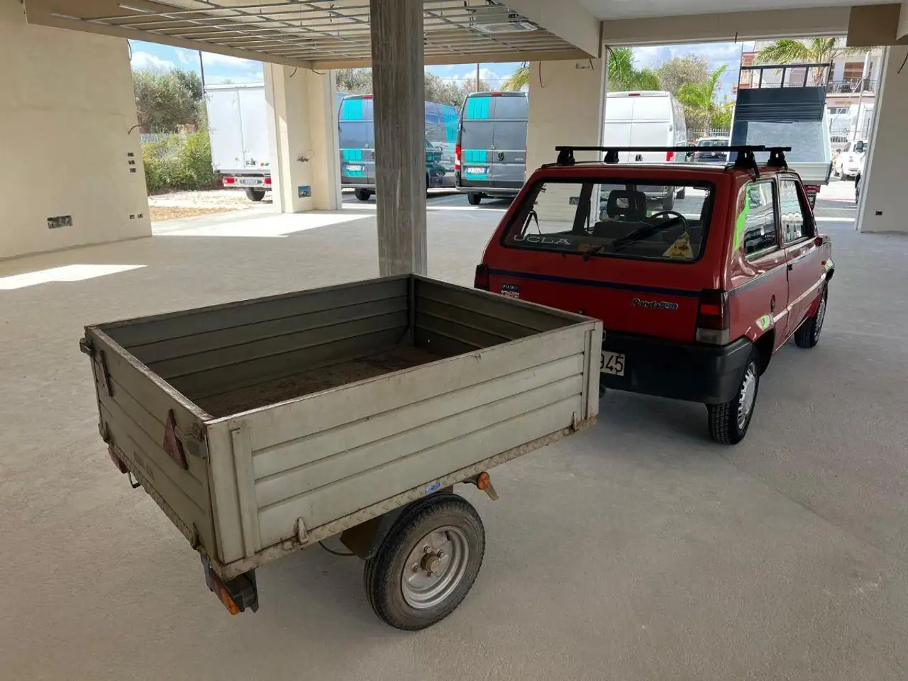 Fiat Panda 750 Young GANGIO TRAINO + CARRELLO OMOLOGATO, foto 11