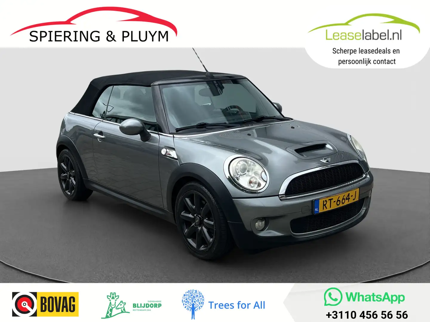 MINI Cooper S Cabrio 1.6 | APK 7-2026 | 175 PK | Climate | Leder Gris - 1