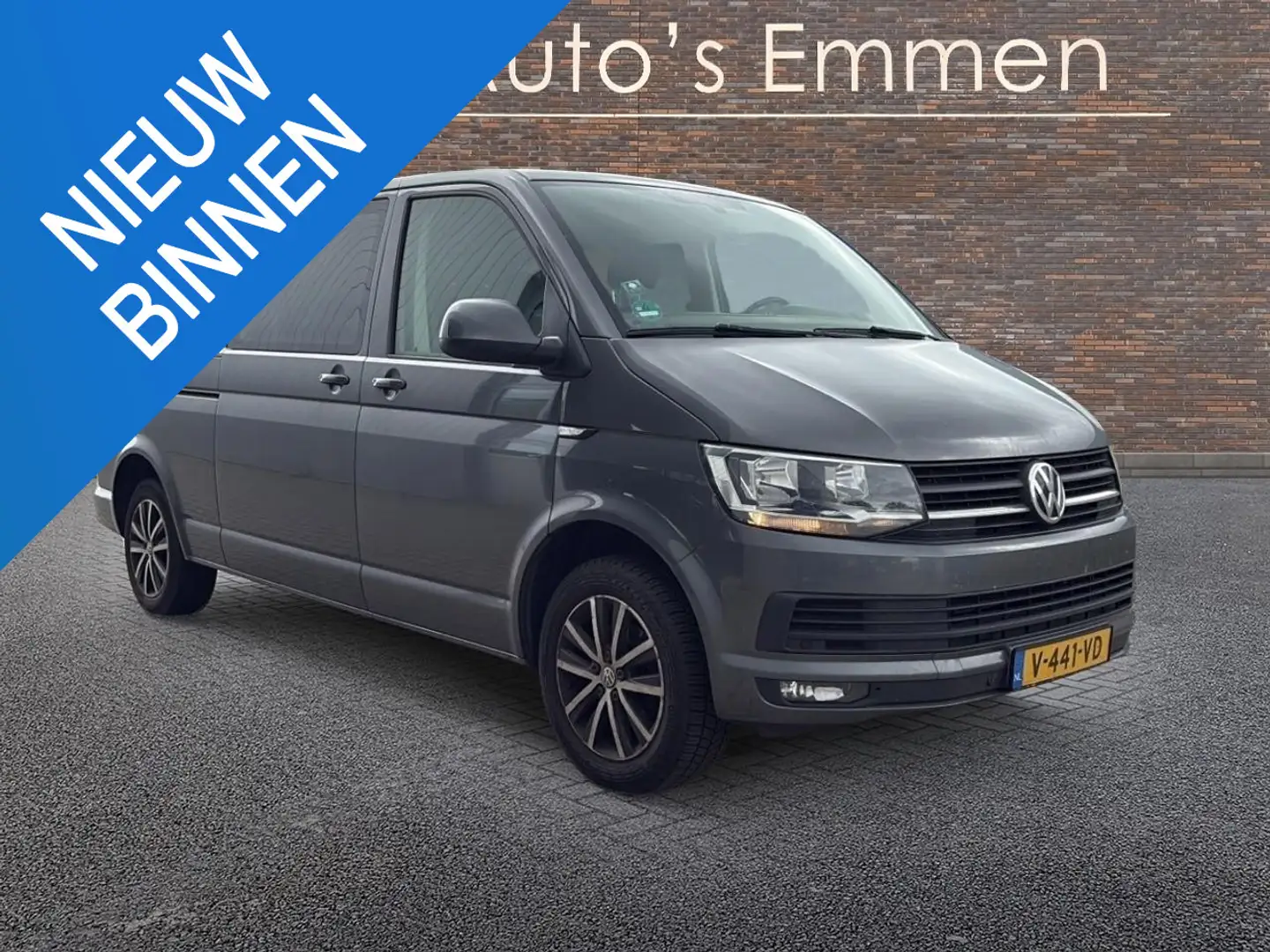 Volkswagen T6 Transporter 2.0 TDI L2H1 DC NAVI LMV CRUISE AC TREKHAAK Szary - 1