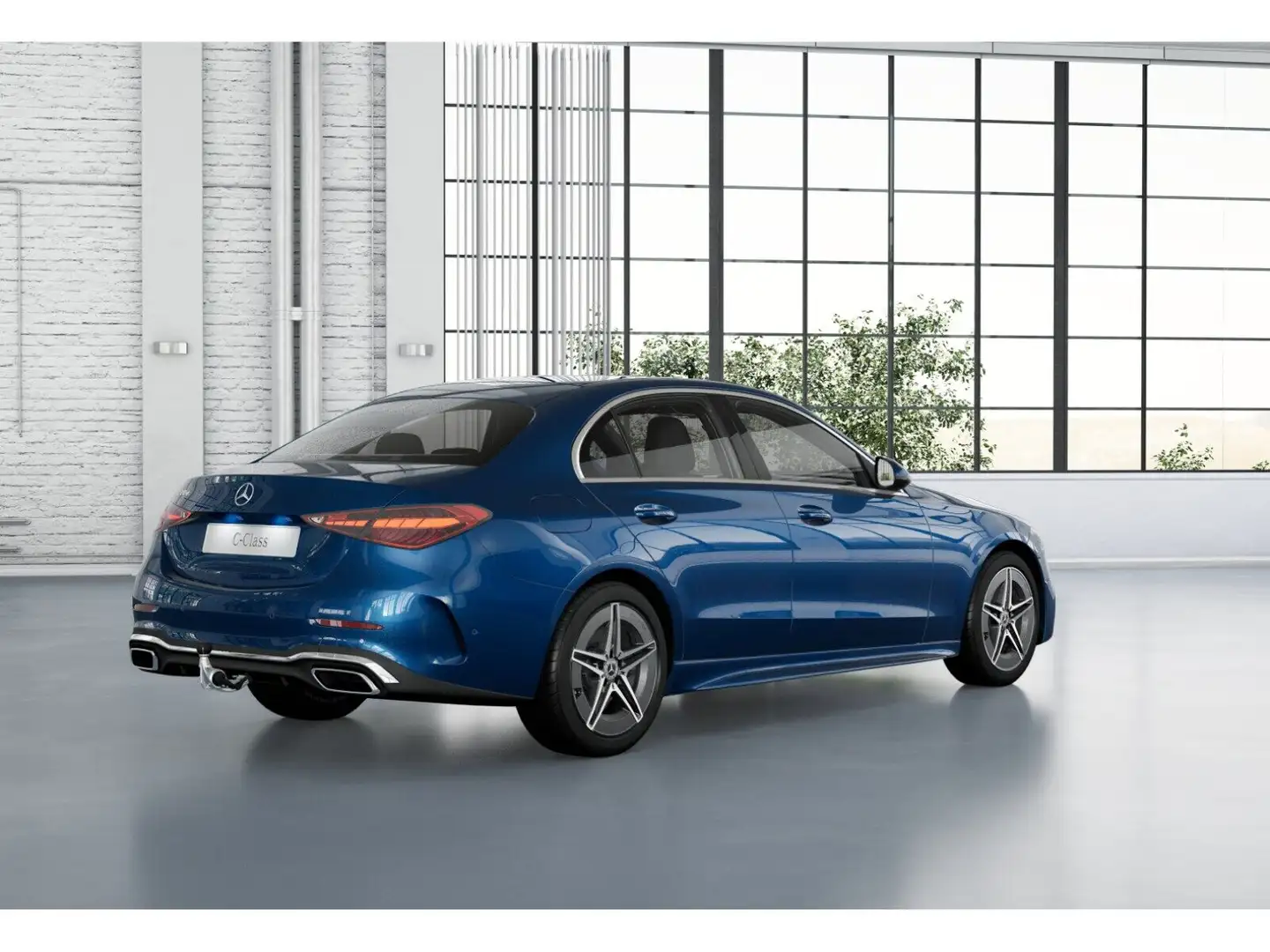 Mercedes-Benz C 220 d AMG+MBUX+DISTRONIC+AMBIENTE+KAMERA+AHK Blau - 2
