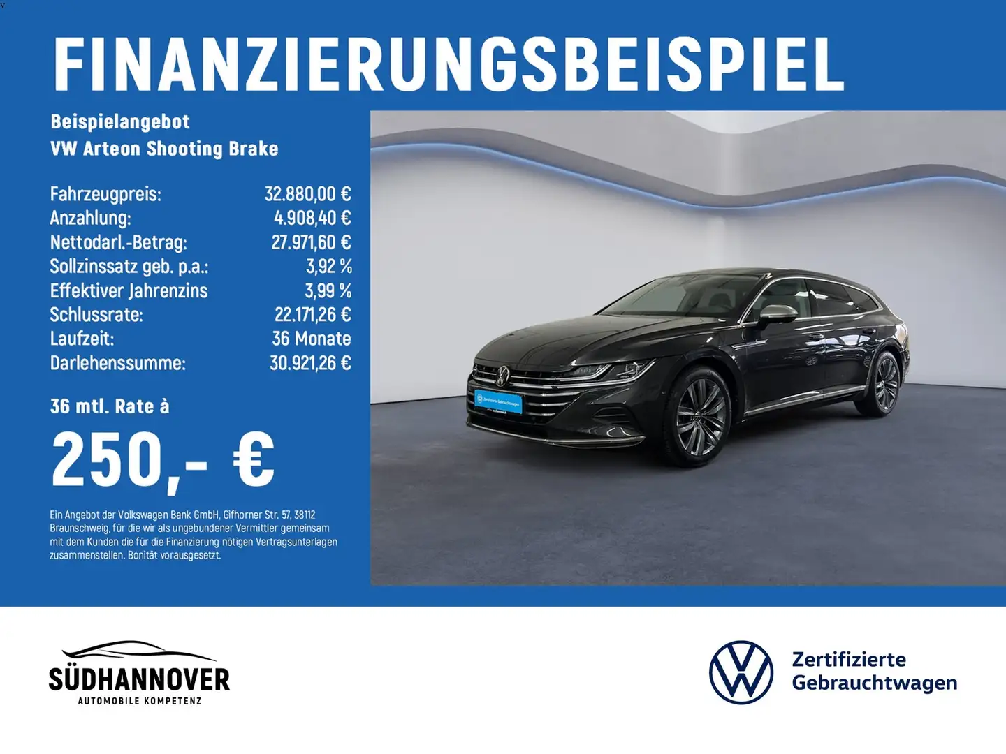 Volkswagen Arteon Shooting Brake Elegance 2.0 TSI DSG AHK Gris - 2