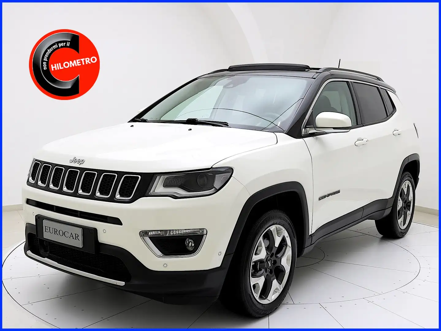 Jeep Compass 2.0 MJT Auto 4WD Limited✔️TETTO APRIBILE✔️ Wit - 1