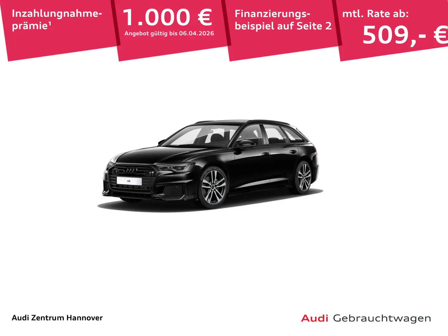 Audi A6 sport 40 TDI quattro Matrix Pano Kamera Schwarz - 1