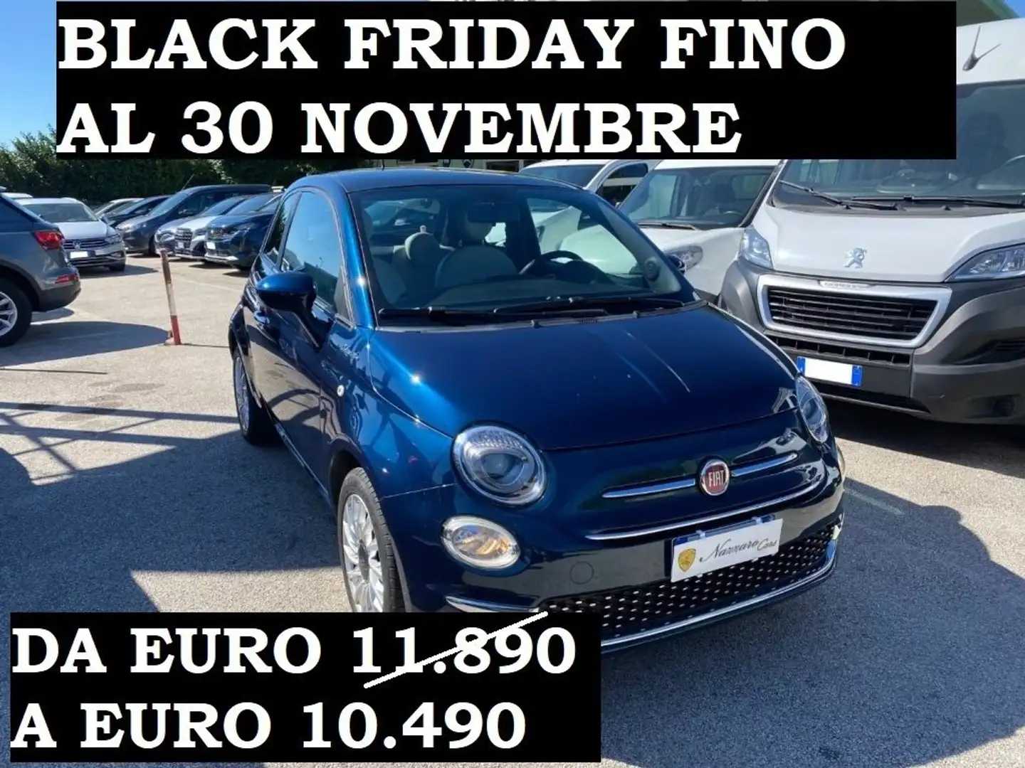 Fiat 500 1.0 Hybrid Dolcevita Bleu - 1