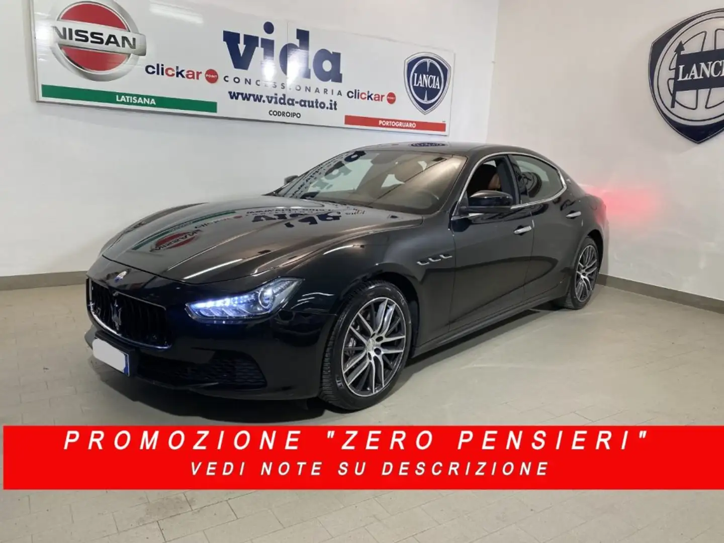 Maserati Ghibli 3.0 Diesel OPTIONAL AGGIUNTI PER 9.200€ Schwarz - 1