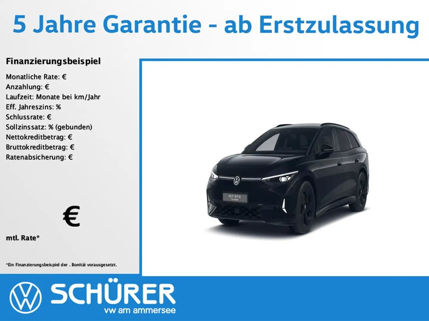 Volkswagen ID.7 Tourer GTX 4Motion AHK DCC HKardon ACC 360° Schwarz - 1