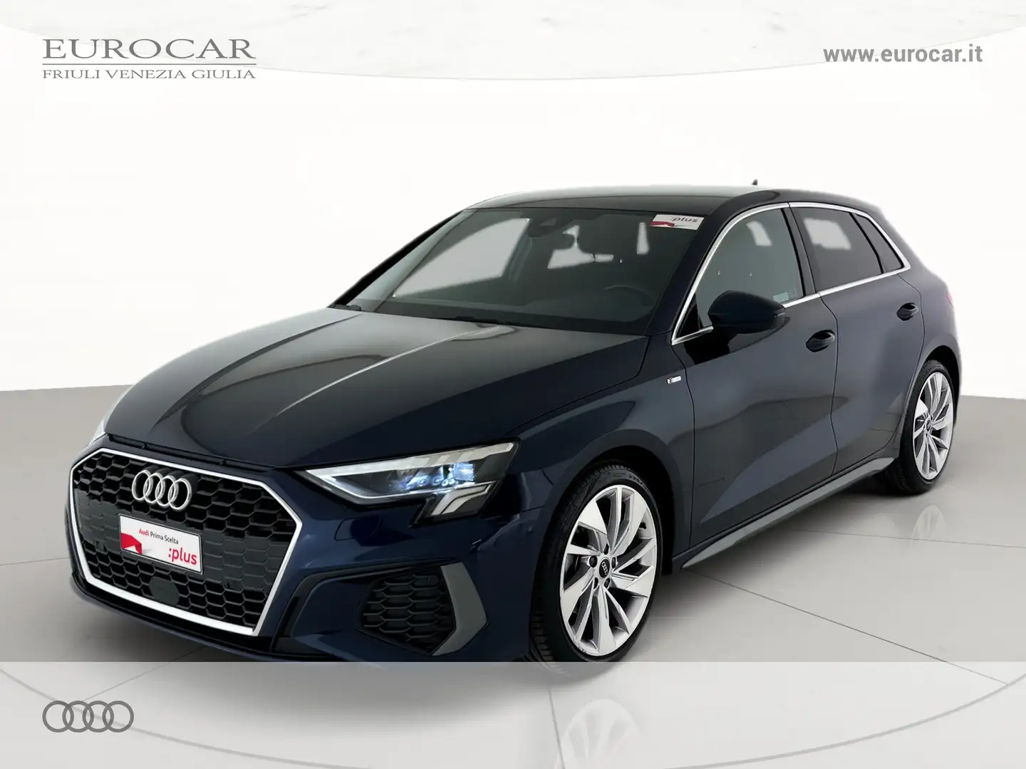 Audi A3 sportback 30 1.0 tfsi mhev s line edition s-tronic Bleu - 1