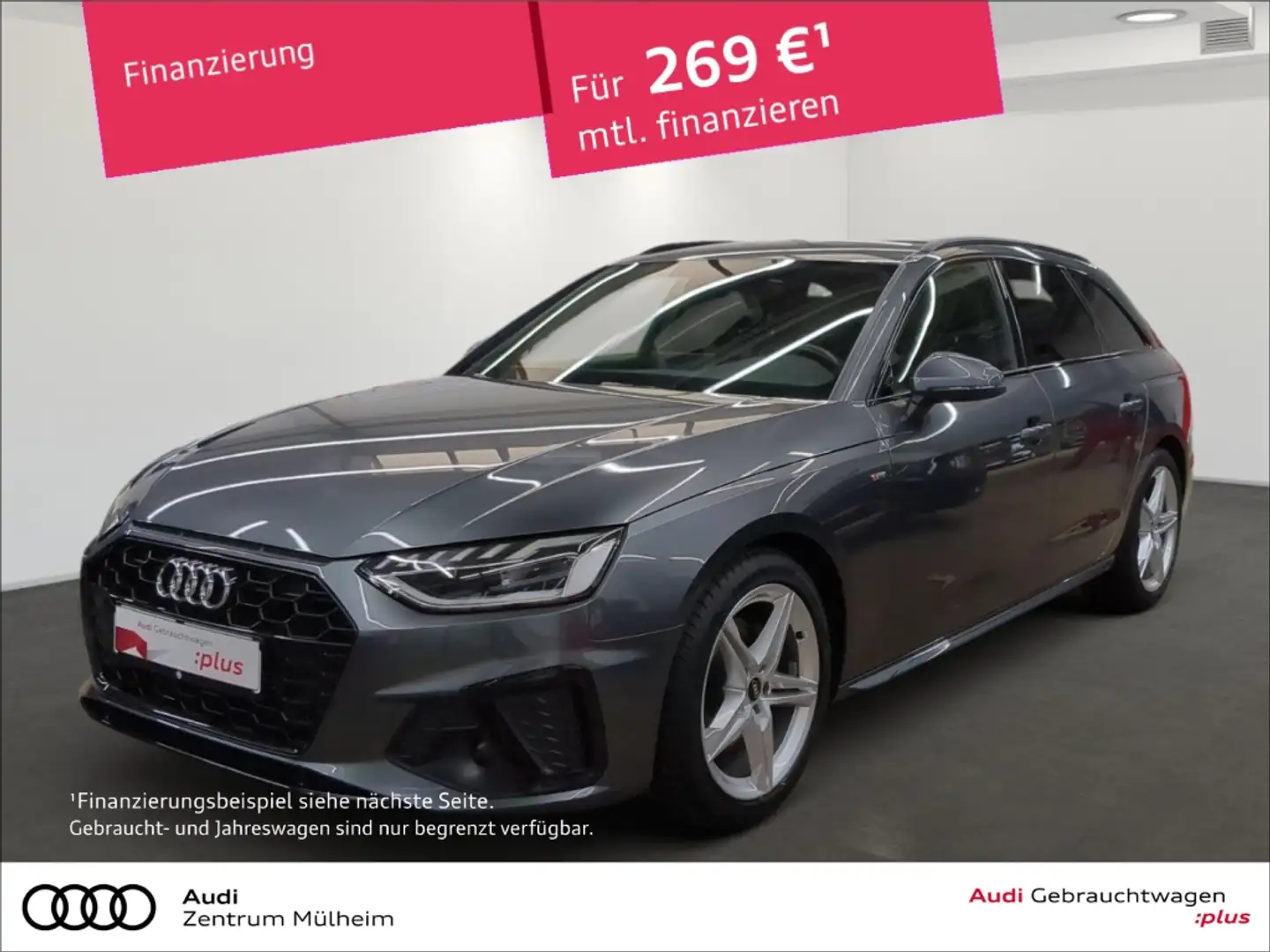 Audi A4 Avant 35 TFSI S line Navi LED virtual ACC Grijs - 1