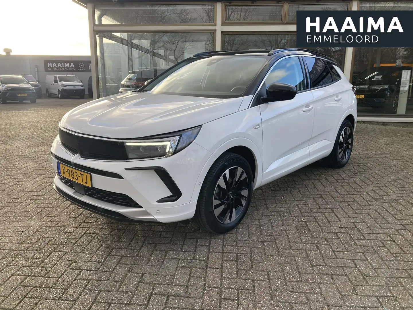 Opel Grandland 1.2 Turbo Elegance 8-Traps Automaat | ECC | Navi | Wit - 1