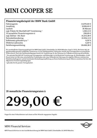 MINI Cooper SE CHN Head-Up HK HiFi DAB LED Pano.Dach