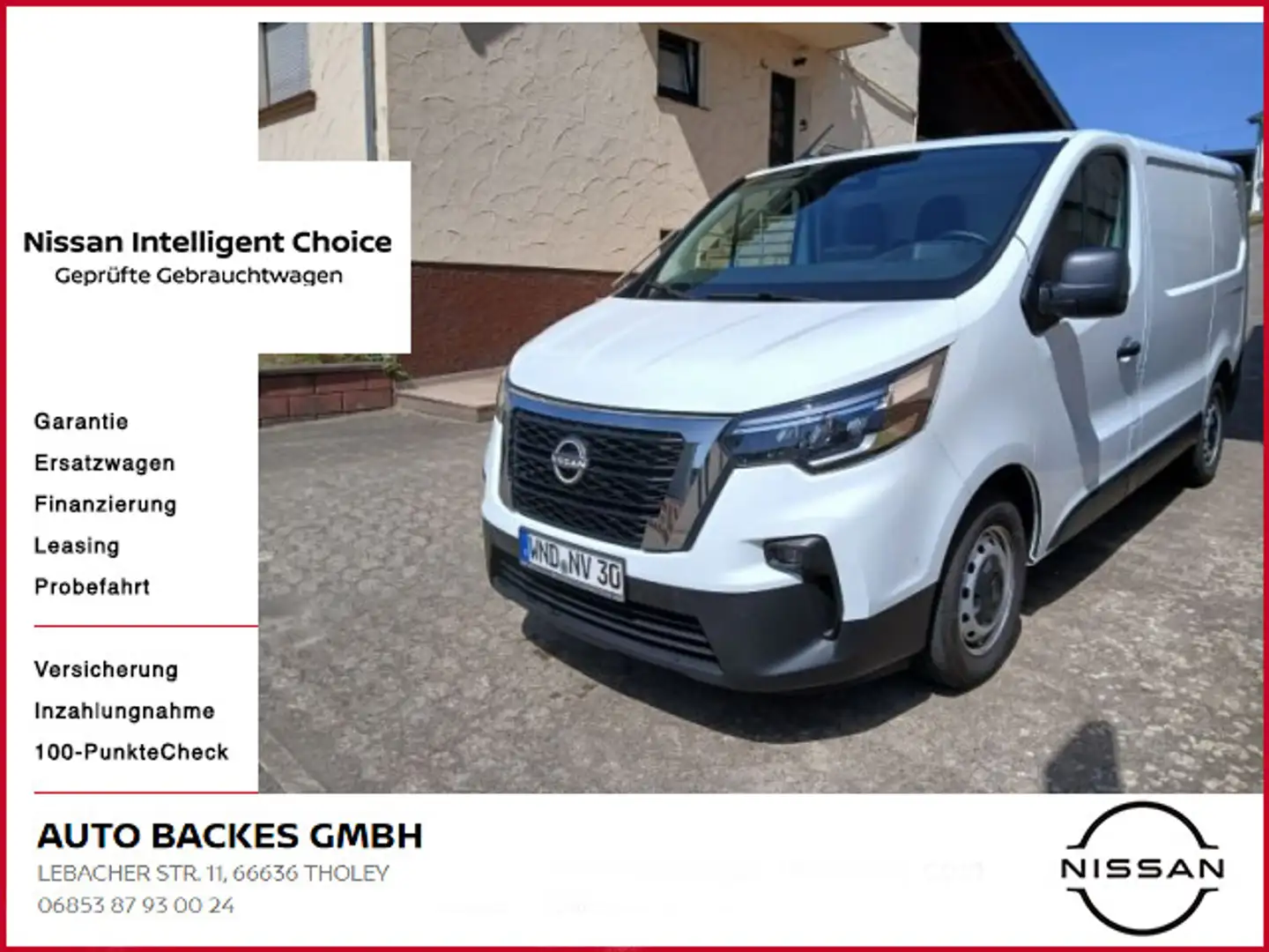 Nissan Primastar Kastenwagen 2.0 dCi L1H1 3,0t N-Connec Blanc - 1