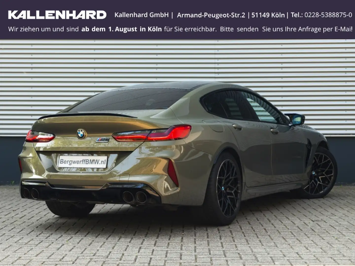 BMW M8 Competition Gran Coupe-Individual Messing Metallic Yellow - 2