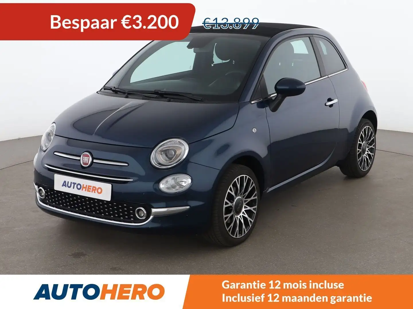 Fiat 500C 1.0 Mild-Hybrid Dolcevita Bleu - 1